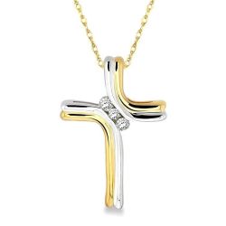 Quince Xenia Cross Diamond Fashion Pendant