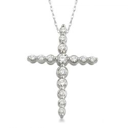 Journey Cross Diamond Pendant