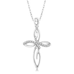 Starling Penrose Cross Diamond Fashion Pendant