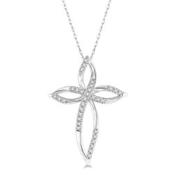 Celestia Sonata Cross Diamond Fashion Pendant