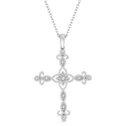 Noblesse Lysandra Cross Diamond Fashion Pendant