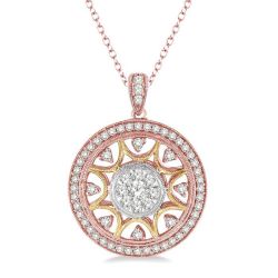Cinder Heritage Circle Shine Bright Diamond Fashion Pendant