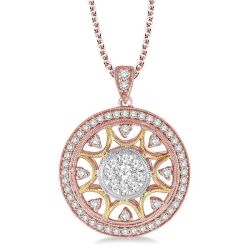 Indigo Étoile Circle Shine Bright Diamond Fashion Pendant