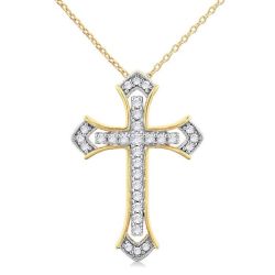 Luna Majesty Cross Diamond Fashion Pendant