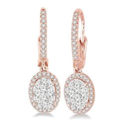 ValCel DorCa 14K White Gold Diamond Earrings
