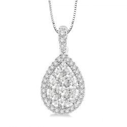Pear Shape Shine Bright Essential Diamond Pendant