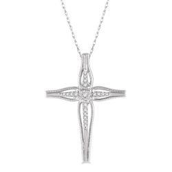 Allure Ulyssa Cross Diamond Fashion Pendant