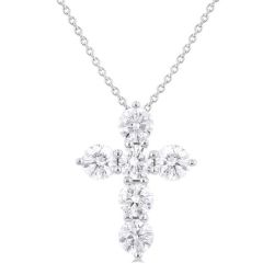 Drift Marigold 6 Stone Cross Diamond Fashion Pendant