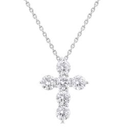 Nimbus Halcyon 6 Stone Cross Diamond Fashion Pendant