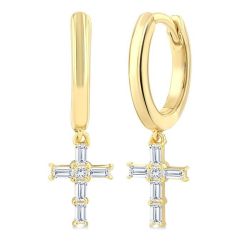 VioArRa 14K White Gold Diamond Fashion Earrings