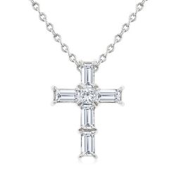 Regalia Whisper Cross Petite Diamond Fashion Pendant