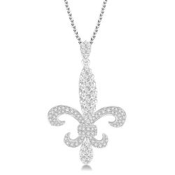 Étoile Fleur De Lis Diamond Pendant