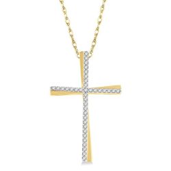 Sovereign Prairie Cross Diamond Fashion Pendant