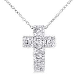 Eclipse Evergreen Cross Diamond Fashion Pendant