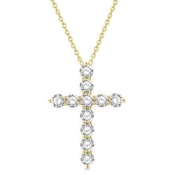 Thalia Aster Cross Diamond Fashion Pendant