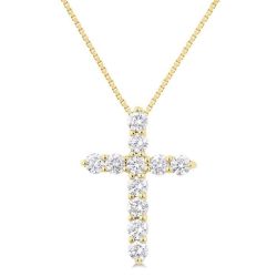 Victoire Wynn Cross Diamond Fashion Pendant