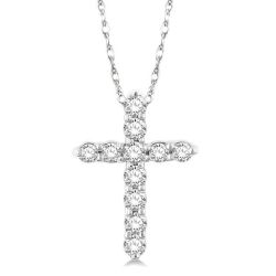 Peregrine Dahlia Cross Diamond Fashion Pendant