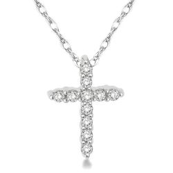 Sovereign Wisteria Cross Petite Diamond Fashion Pendant