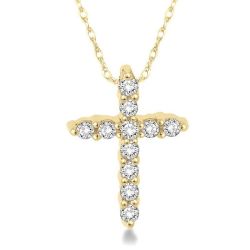 Xenia Gale Cross Petite Diamond Fashion Pendant