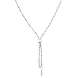 Quince Zaira Split Diamond Lariat Y Necklace