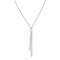 Celestia Fable Split Diamond Lariat Y Necklace