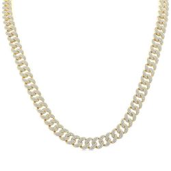 Curb & Cuban Diamond Fashion Necklace
