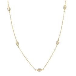 Mariner Link Diamond Station Necklace