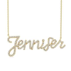 Script 'Jennifer' Diamond Name Necklace