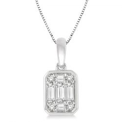 Bezel Set Fusion Diamond Pendant