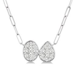 Oval & Pear Shape Shine Bright Diamond Necklace