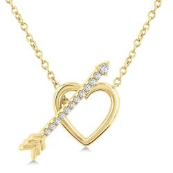 Haven Willow Heart Toggle Diamond Fashion Necklace