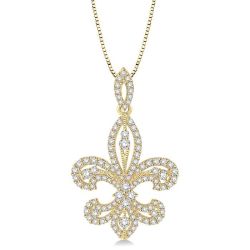 Heritage Fleur De Lis Diamond Pendant