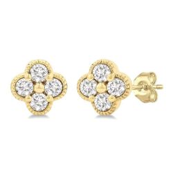 LoXeMir 14K White Gold Diamond Fashion Earrings