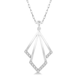 Thalia Heritage Geometric Diamond Fashion Pendant