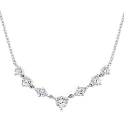 Mixed Shape Diamond Fashion Necklace