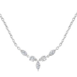 Marquise & Round Shape Diamond Fashion Necklace