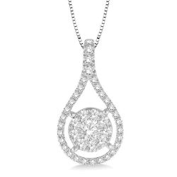 Finesse Pear Shape Shine Bright Diamond Pendant