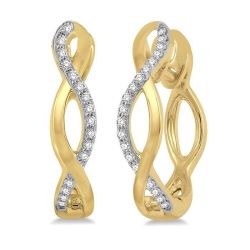 Cascade 14K White Gold Diamond Fashion Earrings