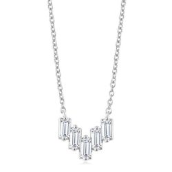 Baguette Diamond Fashion Necklace
