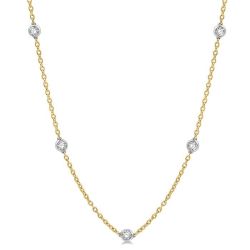 Ophelia Sovereign Diamond Station Necklace