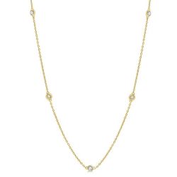 Riviera Silhouette Diamond Station Necklace