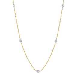 Vesper Xenia Diamond Station Necklace