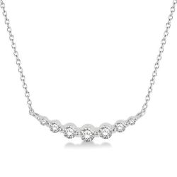 Bellona Minerva Graduated Diamond Fixed Smile Necklace