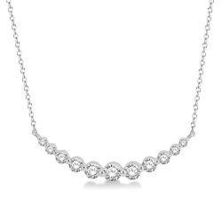Dahlia Cascade Graduated Diamond Fixed Smile Necklace