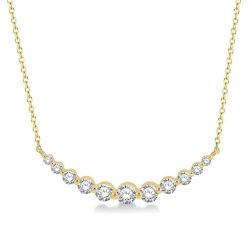 Couture Zaira Graduated Diamond Fixed Smile Necklace