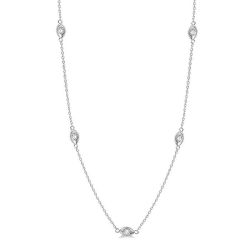 Celestia Diamond Station Necklace