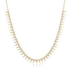 Spike Diamond Fashion Necklace