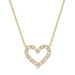 Calypso Horizon Heart Shape Baguette Diamond Pendant