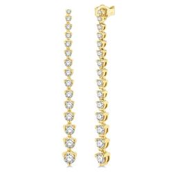CelIsLo 14K White Gold Diamond Earrings