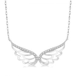 Angel Wings Diamond Necklace